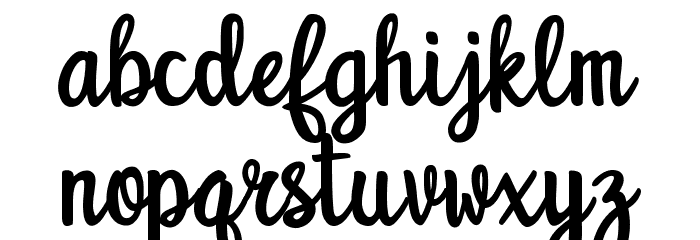 Unquestionify Schriftart Kleinbuchstaben