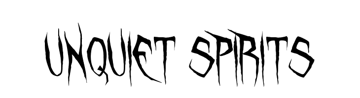Unquiet Spirits  フリーフォントのダウンロード