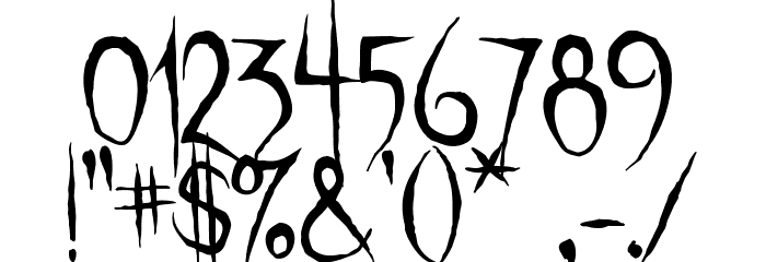 Unquiet Spirits Font OTHER CHARS