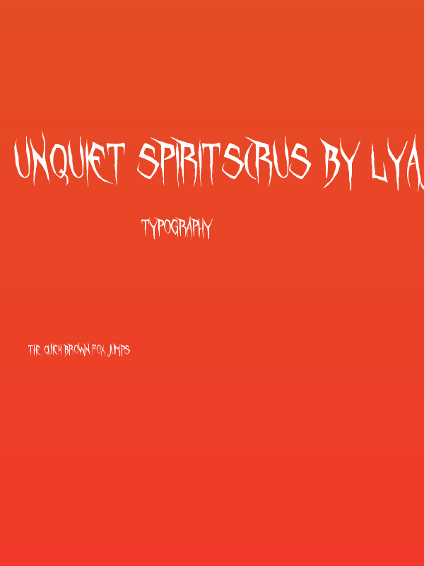 Unquiet Spirits(RUS BY LYAJKA) Poster