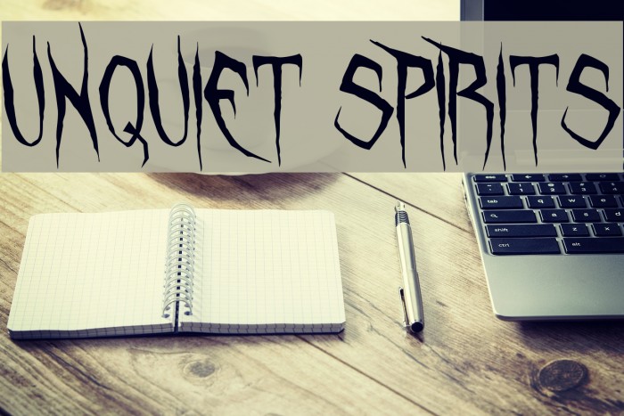 Unquiet Spirits Font examples