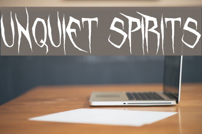 Unquiet Spirits Font examples