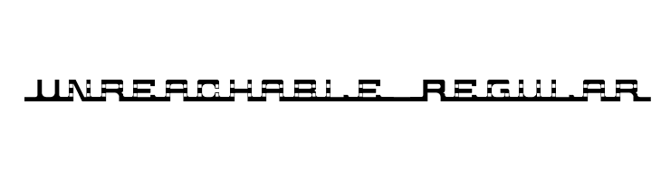 Unreachable Regular  नि: शुल्क फ़ॉन्ट्स डाउनलोड