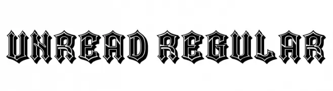 Unread Regular  font caratteri gratis