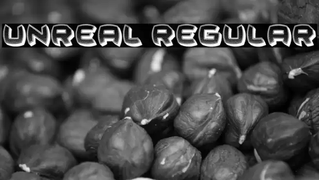 Unreal Regular Font examples