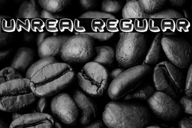 Unreal Regular Font examples