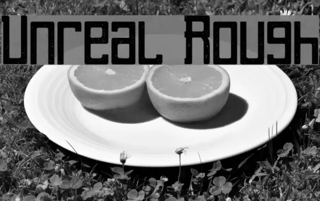 Unreal Rough Font examples