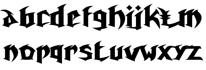 Unreal Tournament Font LOWERCASE