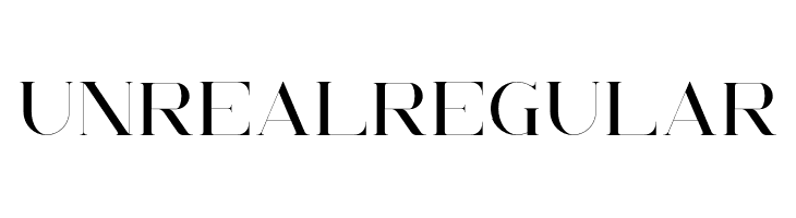 UnrealRegular  baixar fontes gratis
