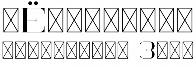 UnrealRegular Font OTHER CHARS