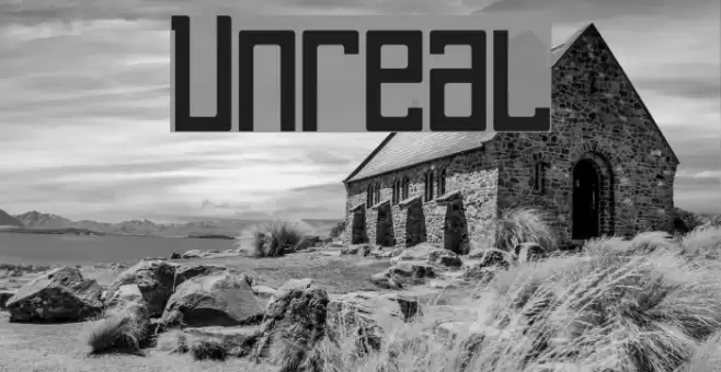 Unreal Font examples