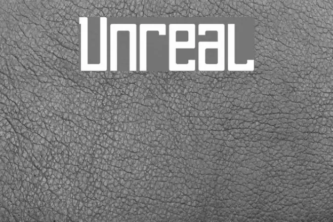 Unreal Font examples
