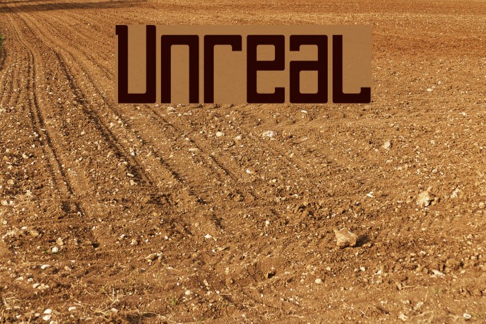 Unreal Font examples