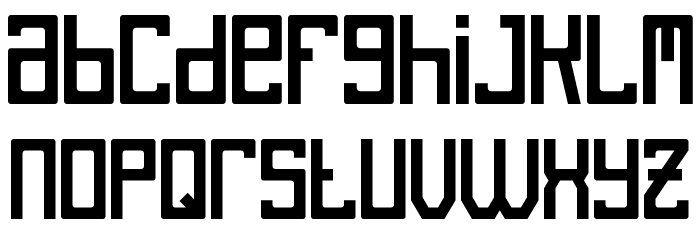 Unreal Font LOWERCASE