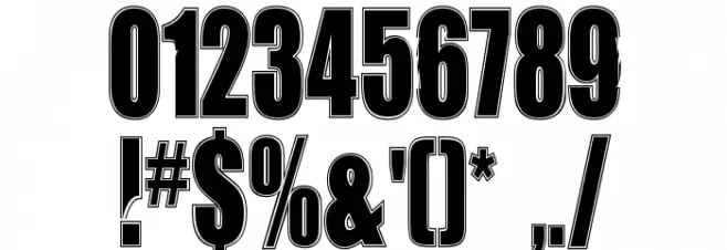 Unrealised Collegiate Font OTHER CHARS