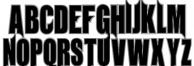 Unrealised Collegiate Schriftart Groß