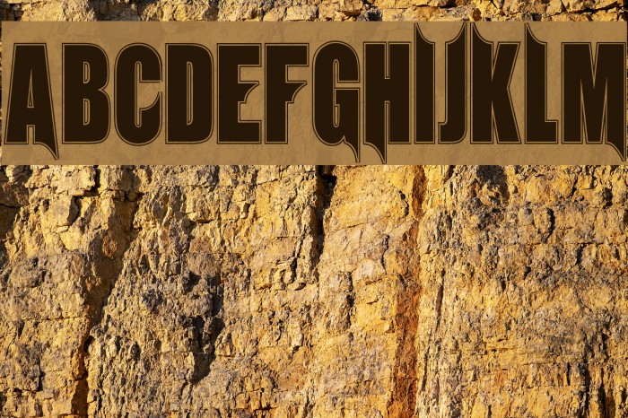 Unrealised Collegiate Font examples