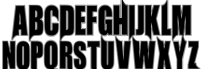 Unrealised Collegiate Font LOWERCASE