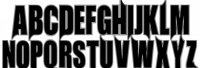 Unrealised Collegiate Schriftart Kleinbuchstaben