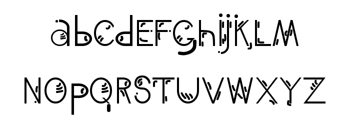 Unrelated Concept Font LOWERCASE