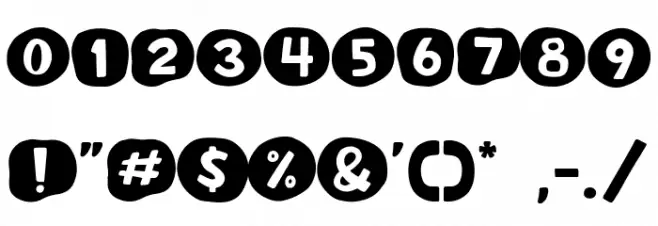 Unround Font OTHER CHARS