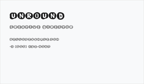 Unround Business Card