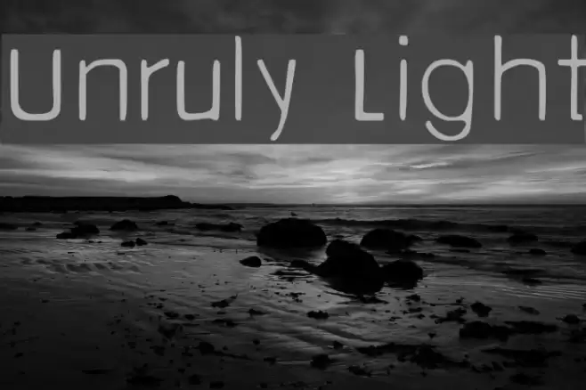 Unruly Light Font examples
