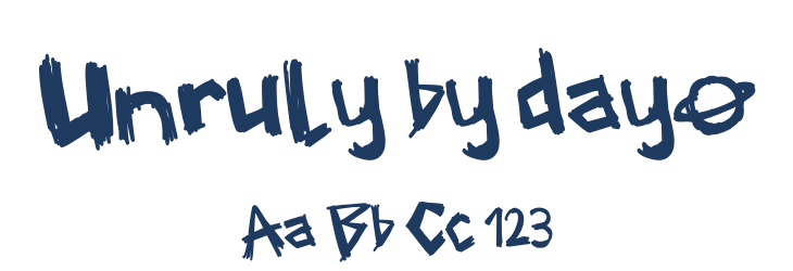 Unruly by dayo Font Preview