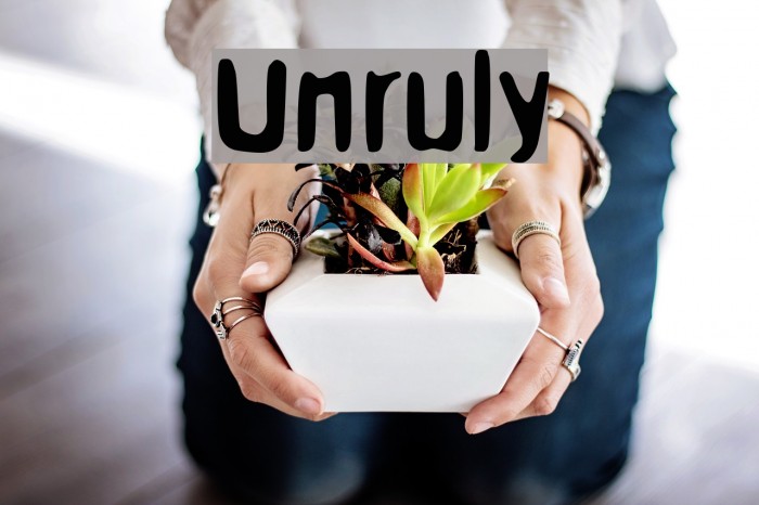 Unruly Font examples