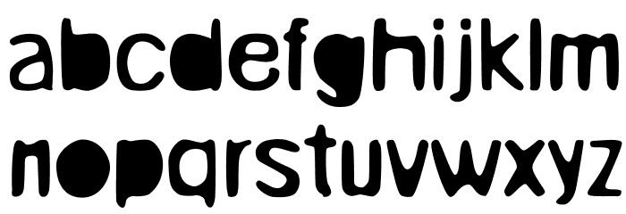 Unruly Font LOWERCASE