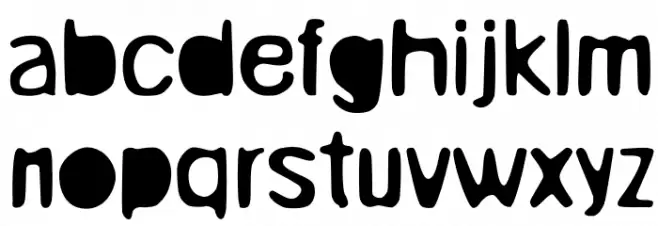 Unruly Font Litere mici