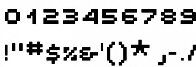 UnscreenMK Font OTHER CHARS