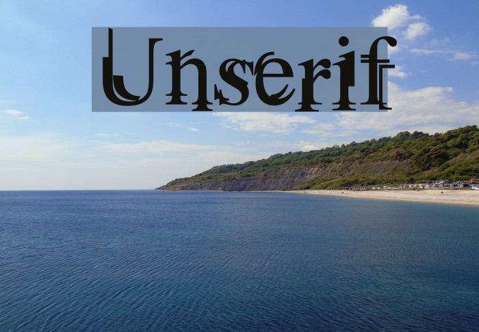 Unserif Font examples