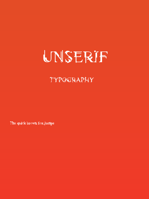 Unserif Poster