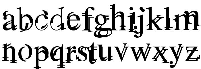 Unserif Font LOWERCASE