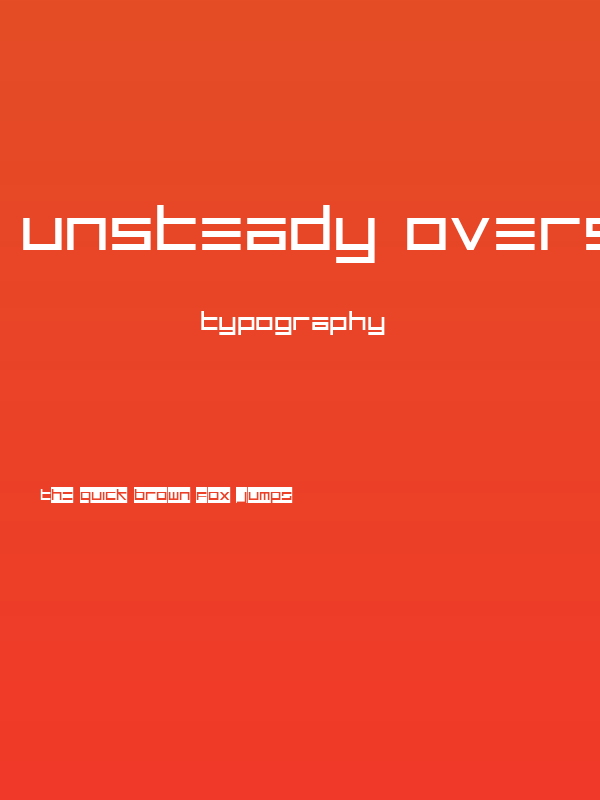 Unsteady Oversteer Poster