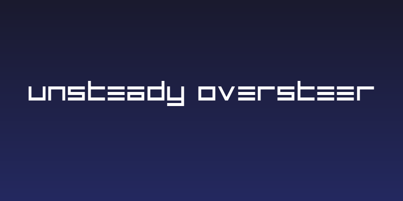 Unsteady Oversteer Social Header