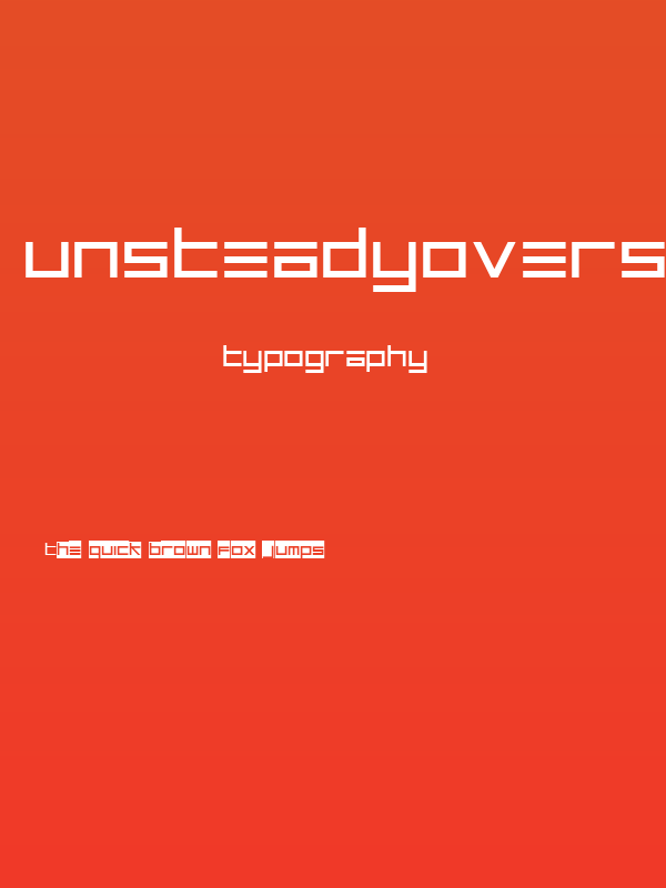 UnsteadyOversteer-Regular Poster