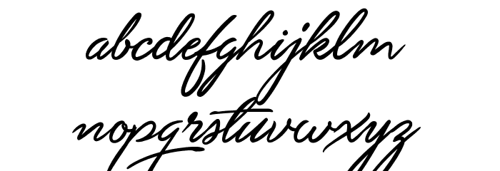 Unthrift First Personal Font LOWERCASE