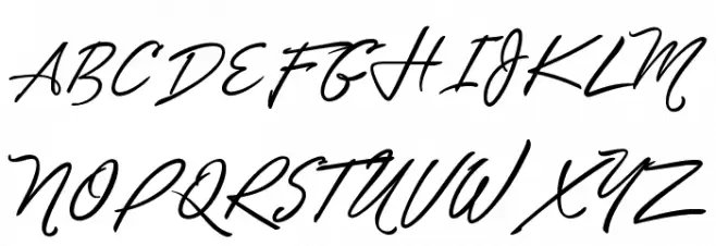 Unthrift Second Personal 字体 大写