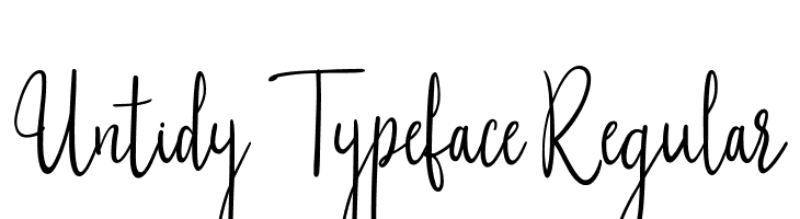 Untidy Typeface Regular  Fuentes Gratis Descargar