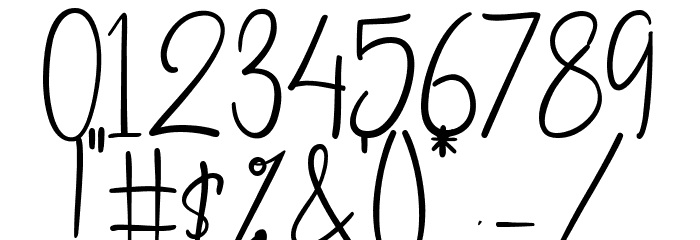Untidy Typeface Regular フォント その他の文字