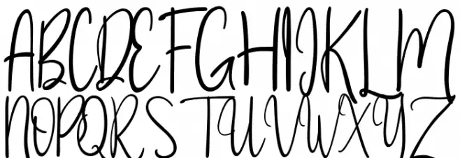 Untidy Typeface Regular Шрифта ВЕРХНИЙ
