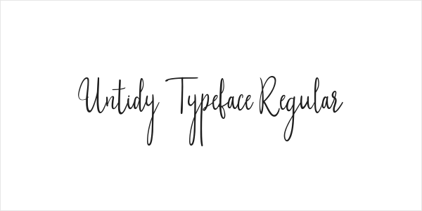 Untidy Typeface Regular Logo