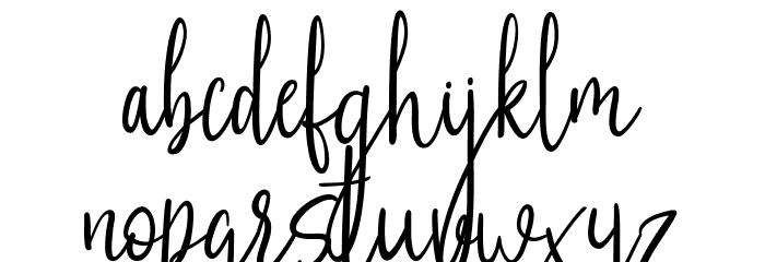 Untidy Typeface Regular フォント 小文字
