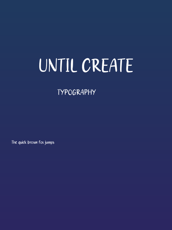 Until Create Poster