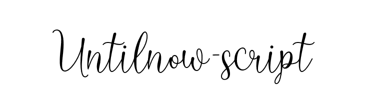 Untilnow-script  नि: शुल्क फ़ॉन्ट्स डाउनलोड