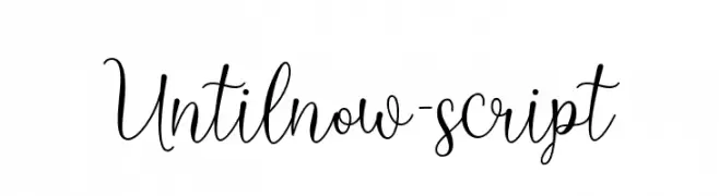 Untilnow-script  Frei Schriftart Herunterladen