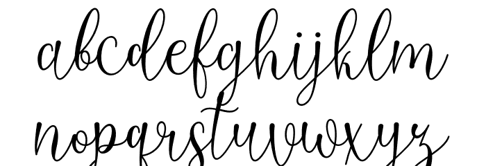 Untilnow-script Font LOWERCASE