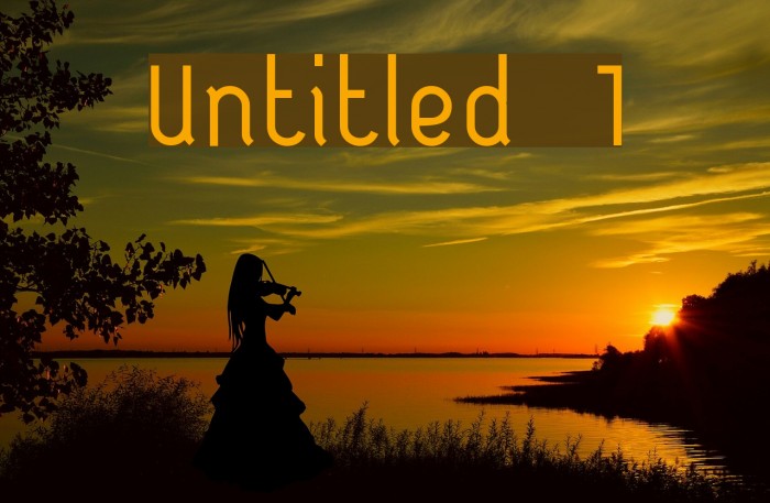 Untitled 1 Font examples